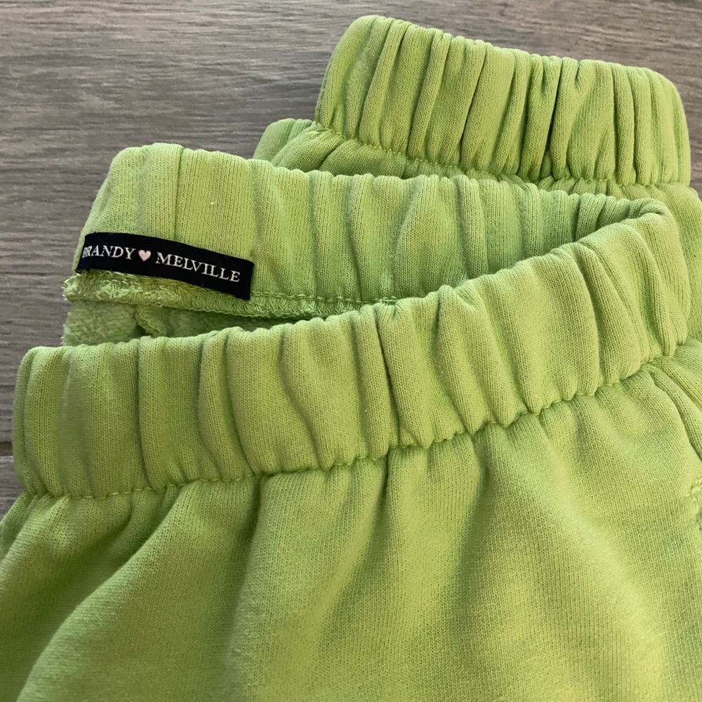 Brandy Melville Lime Rosa Sweatpants